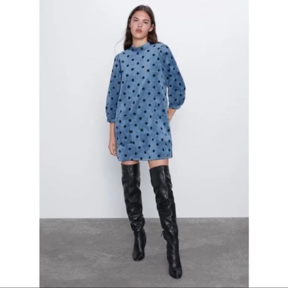 Zara Dresses Nwt Zara Polka Dot Shift Dress Poshmark
